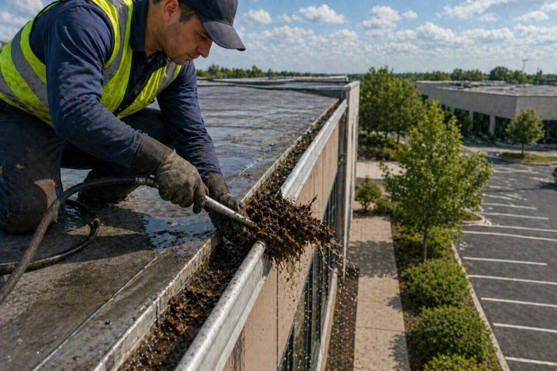Commercial Gutter Unclogging in Sacramento, CA