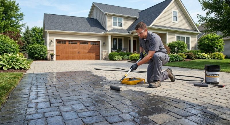 Paver Driveway Sealing in Redmond, WA